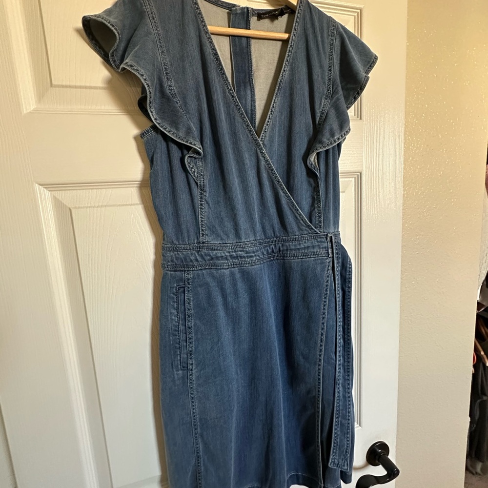 Denim Wrap Dress